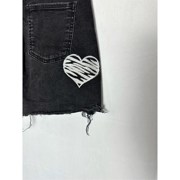 Pool Jeans Black Denim Embroidered Skirt - Picture 7 of 7